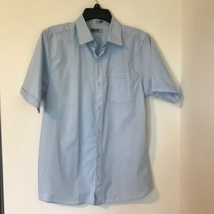 Boys 18 H new light blue dress shirt